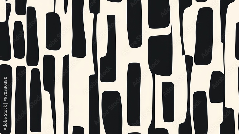Seamless black and white vertical rectangle pattern for textiles designs and backgrounds Seamless black and white vertical rectangle pattern for textiles designs and backgrounds