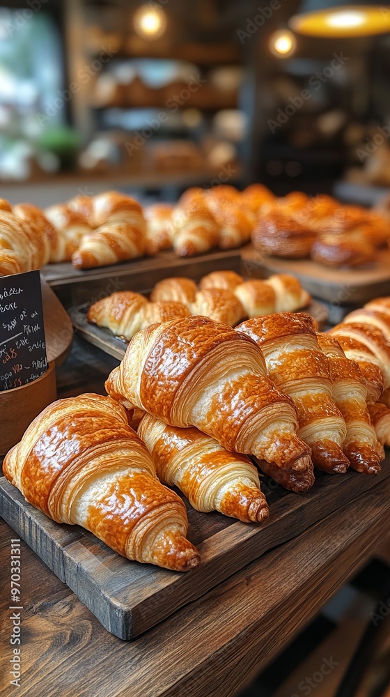 Freshly Baked Croissants Close-up Freshly Baked Croissants Close-up