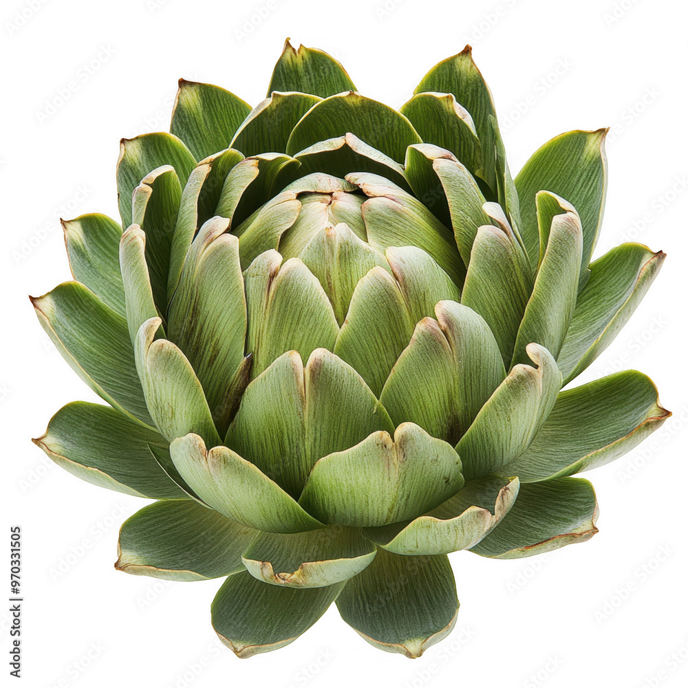 A close-up view of a fresh artichoke, showcasing its green leaves and unique structure. A close-up view of a fresh artichoke, showcasing its green leaves and unique structure.