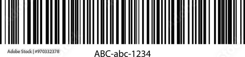 Fake barcode for design collection. Barcode labels code stripes sticker isolated on white background.