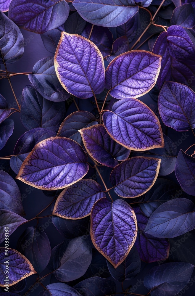 Purple and Golden Leaves