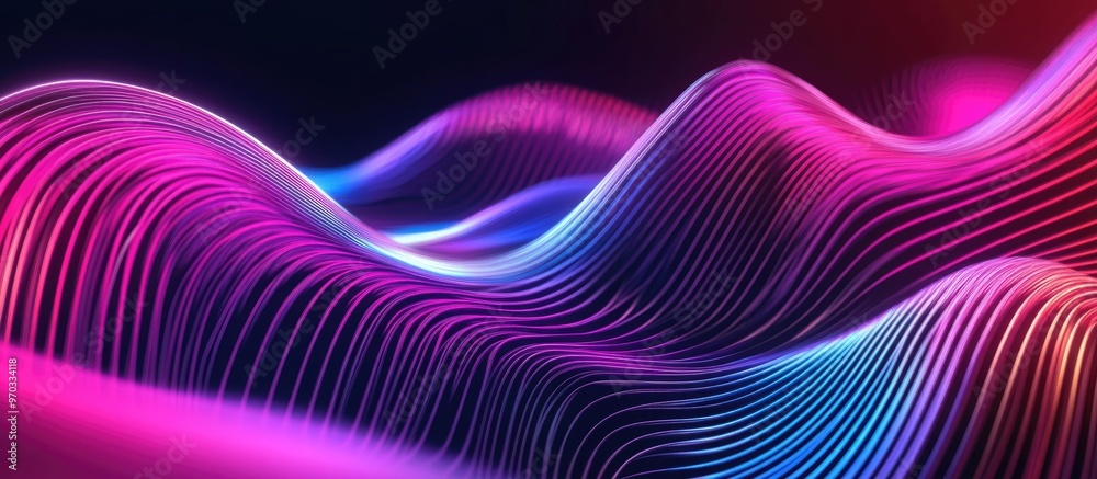 3D Rendering Vibrant Luminous Lines Background Wallpaper 3D Rendering Vibrant Luminous Lines Background Wallpaper