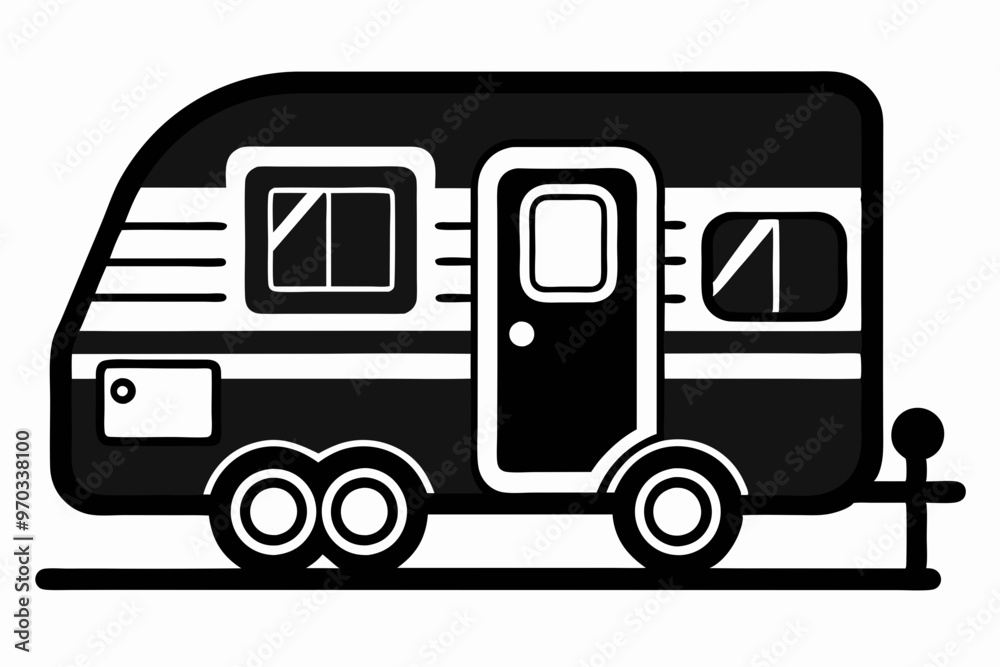 Camper Trailer Silhouette Vector, Trailer Icon Vector, Camper Van Svg
Camper Trailer Silhouette Vector, Trailer Icon Vector, Camper Van Svg