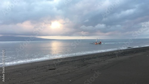 sunset on the beach