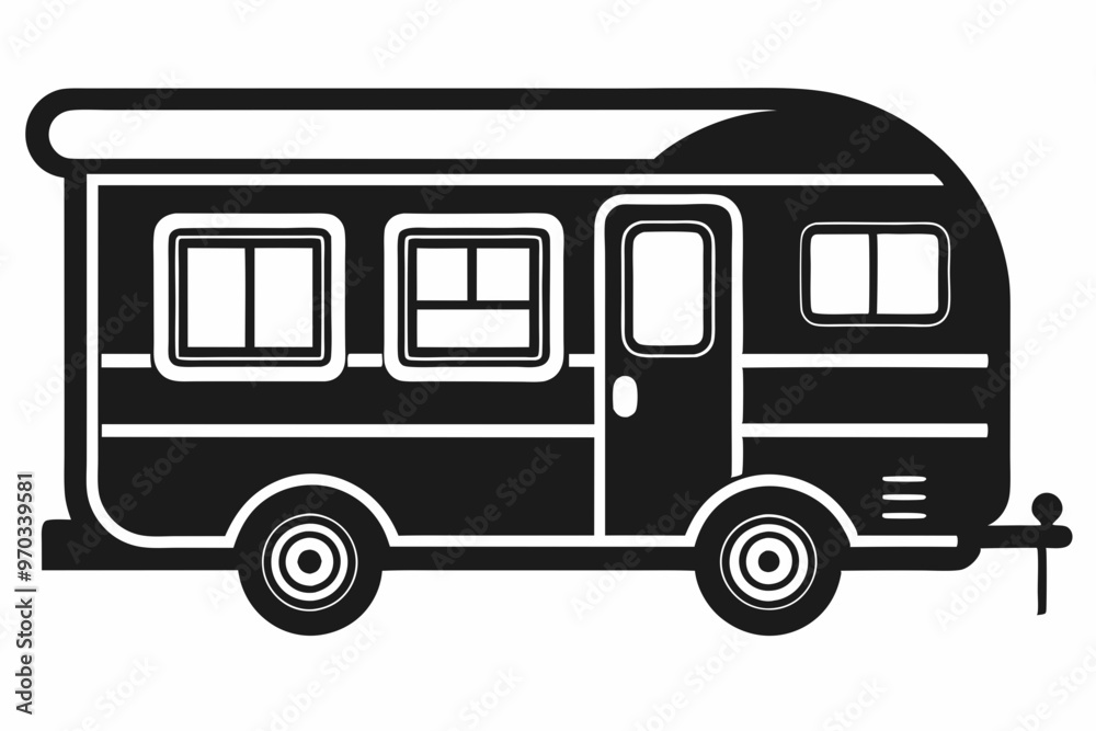 Camper Trailer Silhouette Vector, Trailer Icon Vector, Camper Van Svg
Camper Trailer Silhouette Vector, Trailer Icon Vector, Camper Van Svg