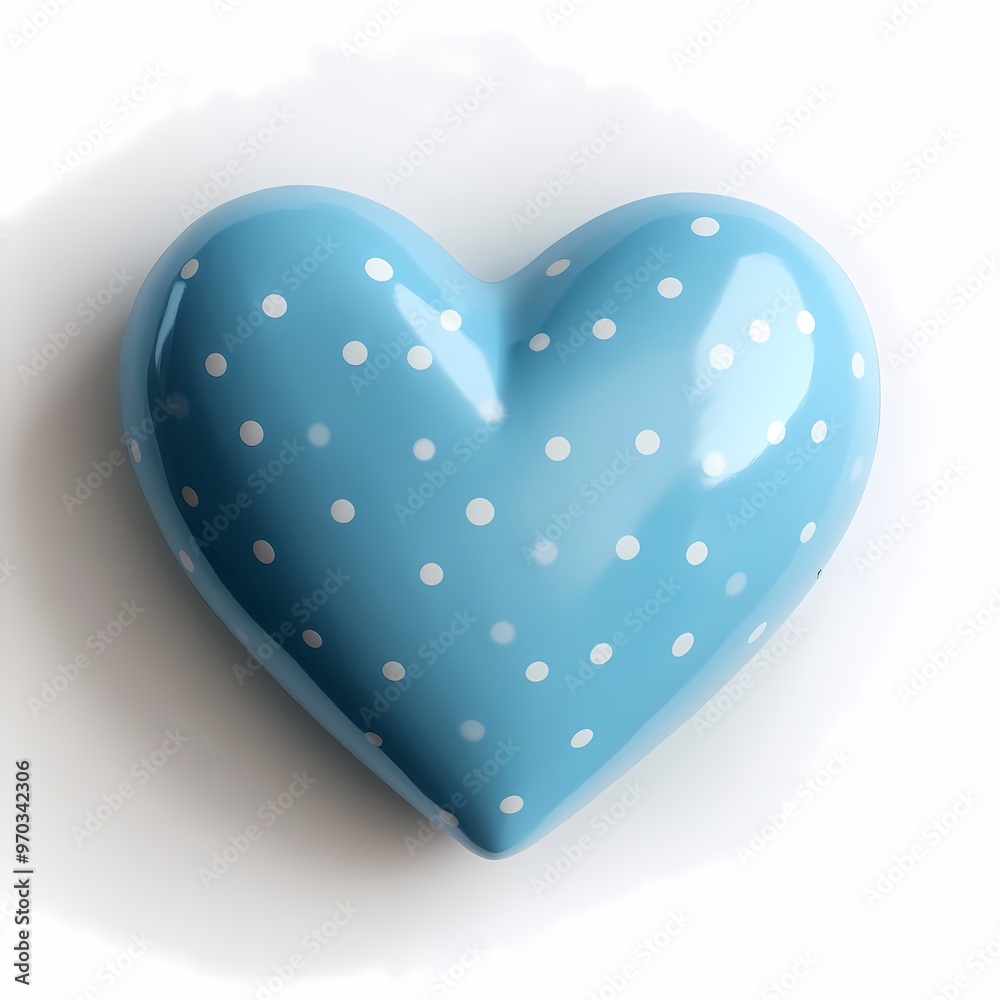 Blue Heart with White Polka Dots: A vibrant symbol of love and joy, this cheerful blue heart with white polka dots adds a touch of whimsy to any design. Blue Heart with White Polka Dots: A vibrant symbol of love and joy, this cheerful blue heart with white polka dots adds a touch of whimsy to any design.