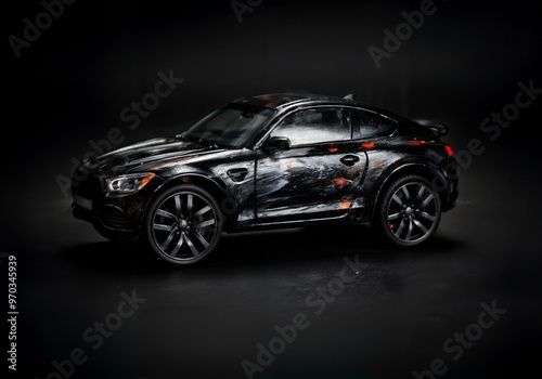 black car
