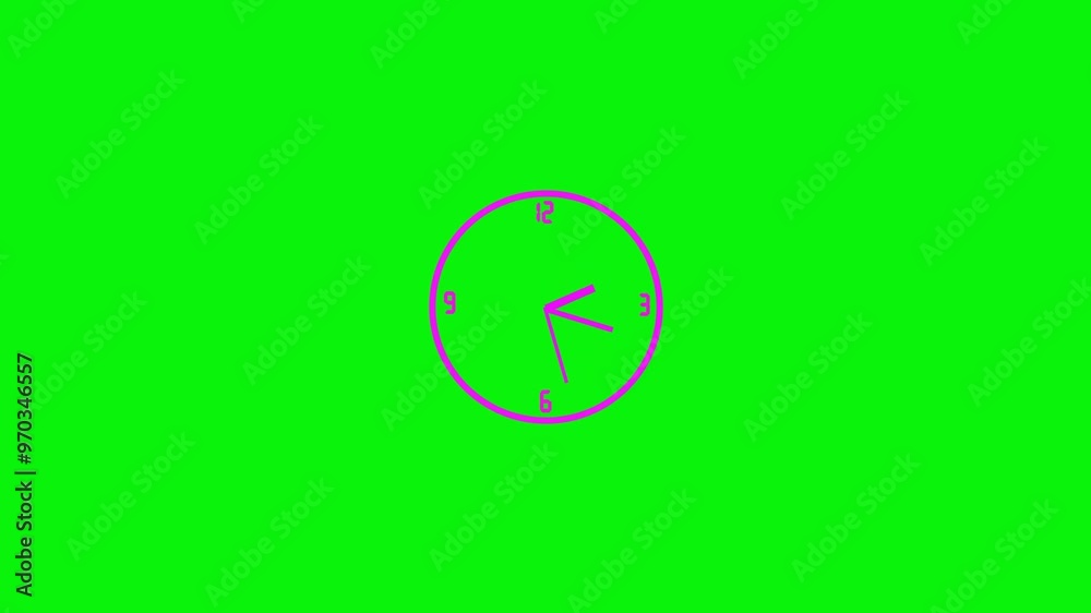 Animated clock. analog watch. Concept of time 4k stock video Animated clock. analog watch. Concept of time 4k stock video