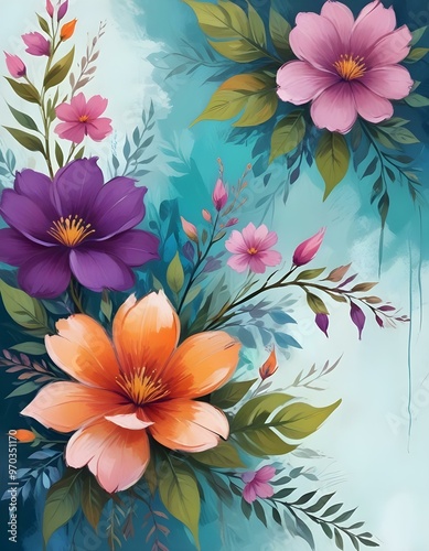 watercolor digital painting 