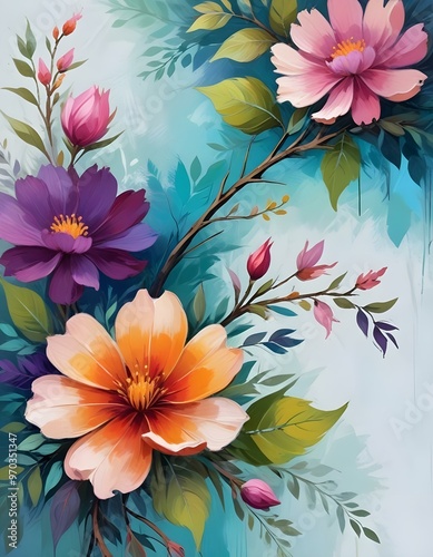 watercolor digital painting 