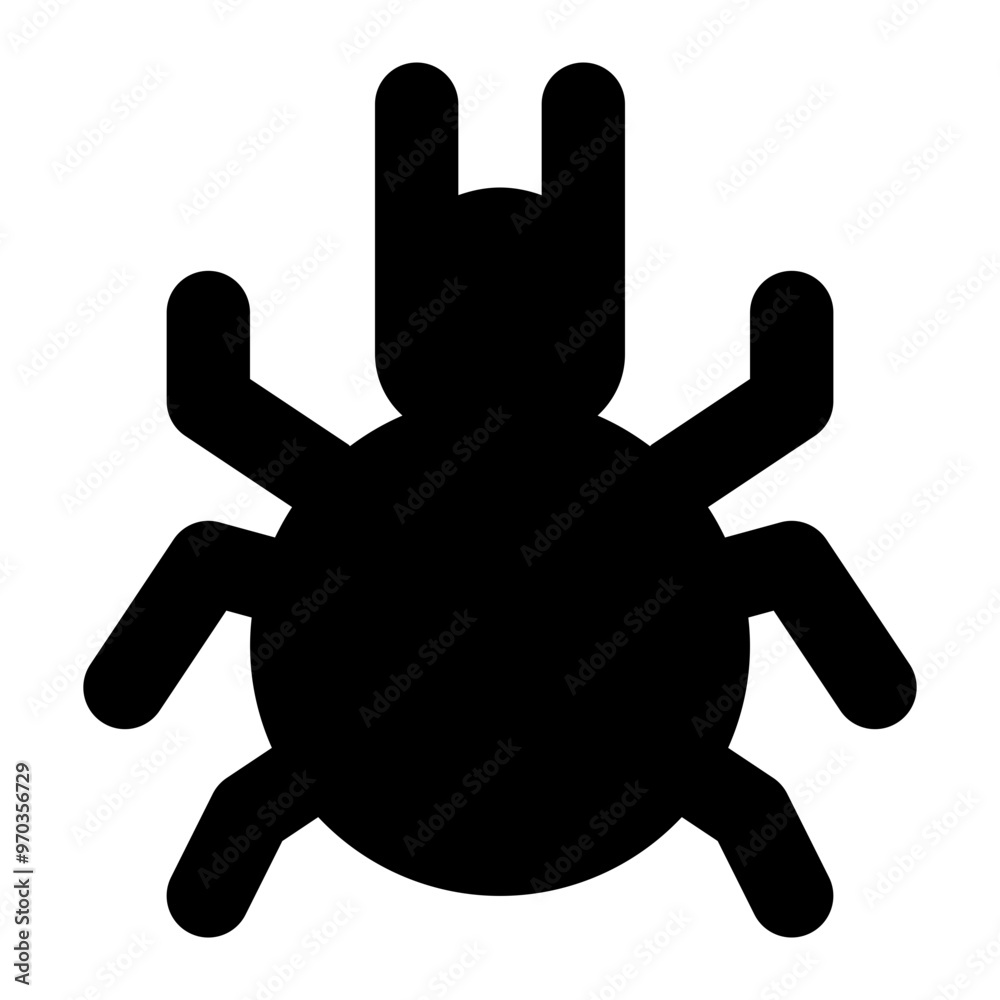 Spider icon in solid-filled glyph style. Simple tarantula symbol vector illustration — pixel-perfect icon. Spider icon in solid-filled glyph style. Simple tarantula symbol vector illustration — pixel-perfect icon.