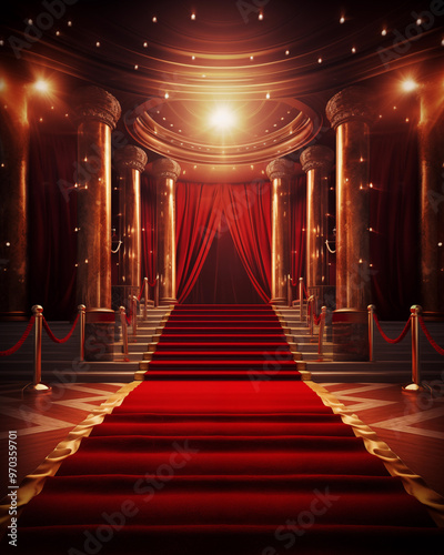 Spectacular stage background for awards ceremony