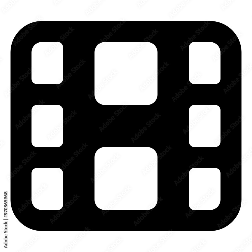 Film icon in solid style. Simple movie symbol vector illustration — pixel-perfect icon. Film icon in solid style. Simple movie symbol vector illustration — pixel-perfect icon.