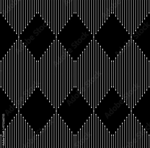 Arrow pattern with geometric abstracg lines timeless and seamless