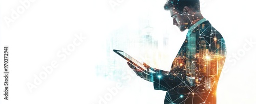 Businessman Using Digital Technology