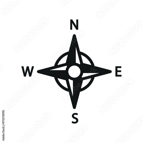 Compass stationary icon vector design templates simple and modern