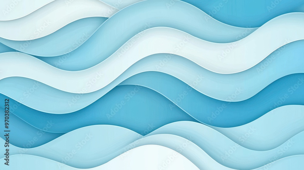 Abstract Blue and White Wavy Pattern Background Abstract Blue and White Wavy Pattern Background