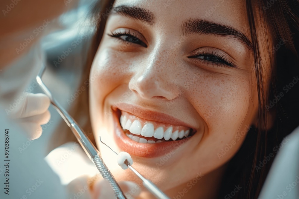 Smiling Woman with White Teeth Smiling Woman with White Teeth
