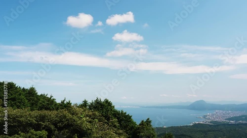 ポケットパークひじ。別府湾。高崎山。