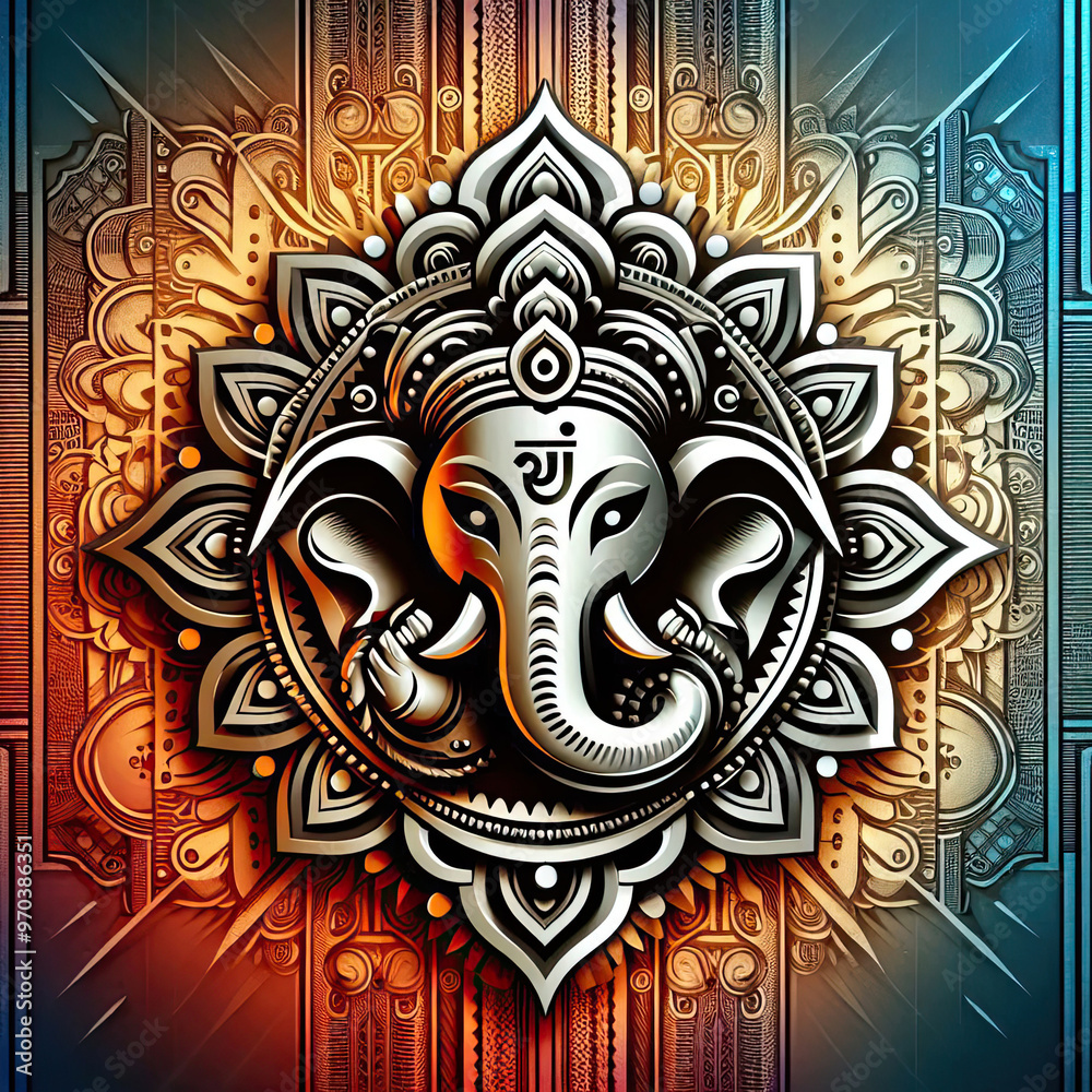 Illustration of Lord Ganpati or Ganesha for Ganesh Chaturthi festival Illustration of Lord Ganpati or Ganesha for Ganesh Chaturthi festival