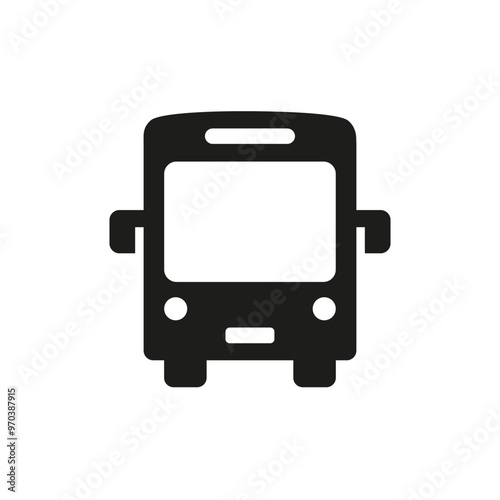 Bus icon with a white background.