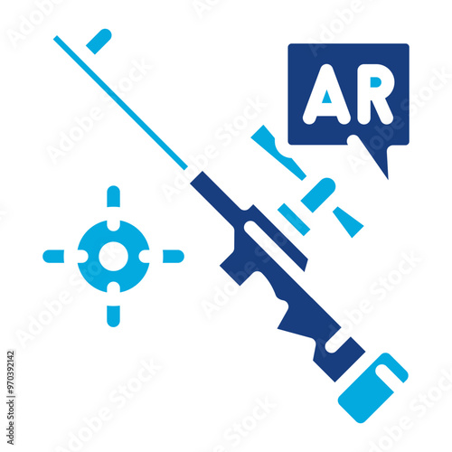 Ar Shooting icon vector image. Can be used for Augmented Reality.