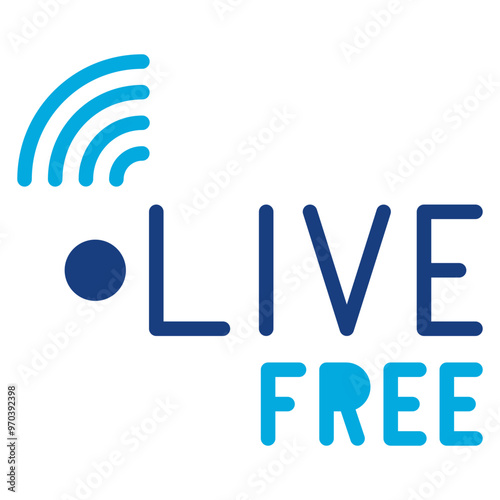 Free Live Stream icon vector image. Can be used for Live Streaming.