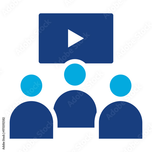 Viewers icon vector image. Can be used for Live Streaming.
