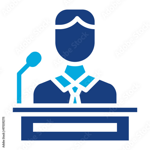 Assistant Minority Leader icon vector image. Can be used for Politics.