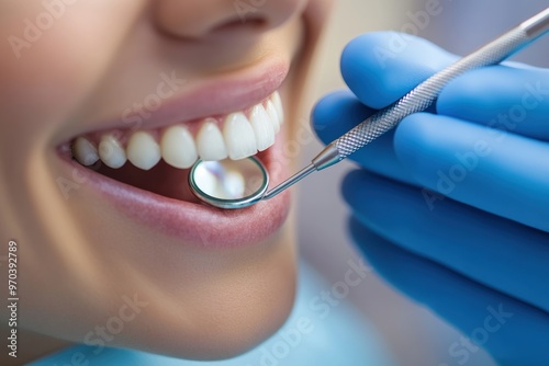 Dental Checkup: A Close-up of Teeth Inspection