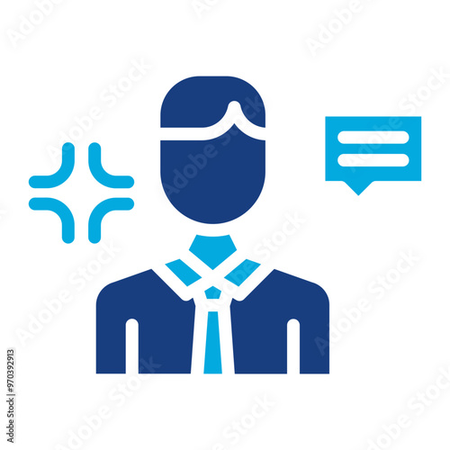 Demagogue icon vector image. Can be used for Politics.