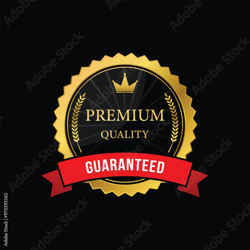 guaranteed premium quality product golden label design