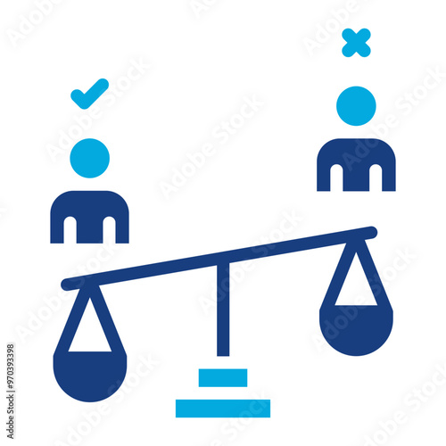 Swing Vote icon vector image. Can be used for Politics.