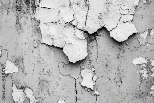 Gray Rough Background concrete old paint wall, Texture cement crack surface , ai