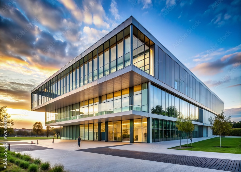 Modern architecture meets education at the Nantes Atlantique School of Design, a sleek, contemporary building with clean lines and abundant natural light in western France. Modern architecture meets education at the Nantes Atlantique School of Design, a sleek, contemporary building with clean lines and abundant natural light in western France.