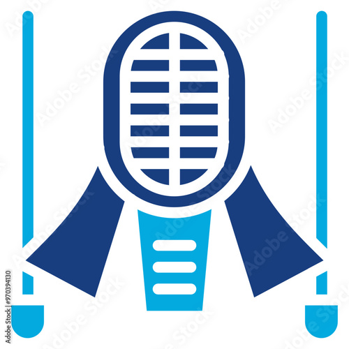 Kendo icon vector image. Can be used for Sport Equipment.