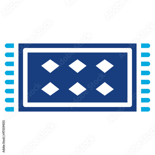 Mat icon vector image. Can be used for Sport Equipment.