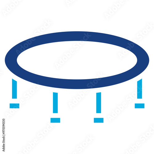 Trampoline icon vector image. Can be used for Sport Equipment.