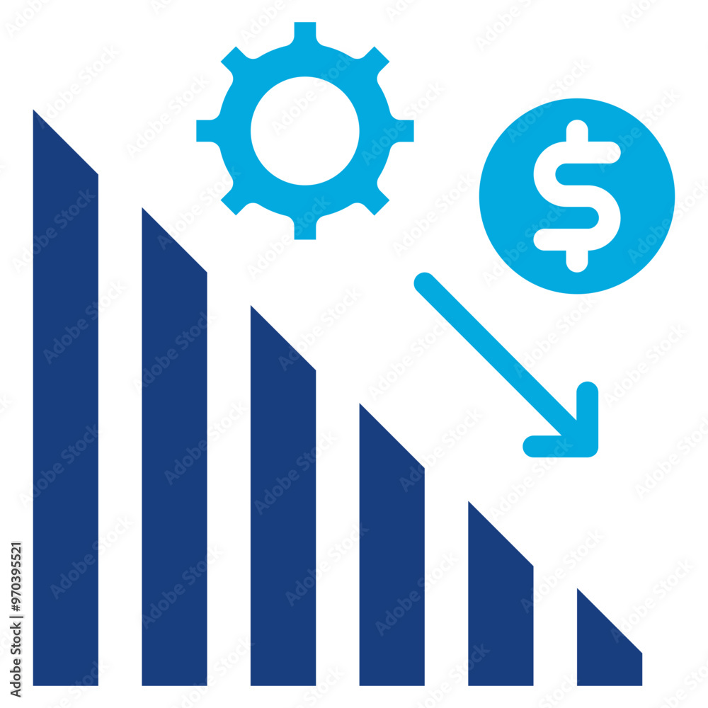 Cost Management icon vector image. Can be used for Business Performance.