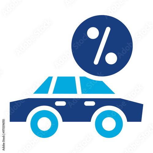 Auto Loan icon vector image. Can be used for Loan.