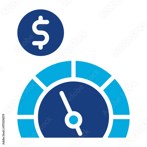 Credit Score icon vector image. Can be used for Loan.