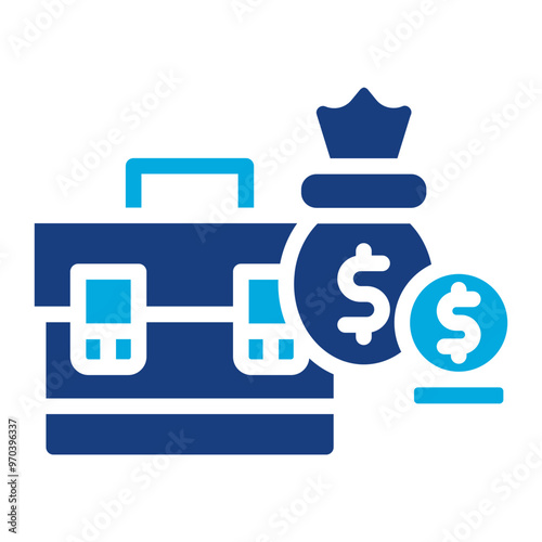 Loan Portfolio icon vector image. Can be used for Loan.
