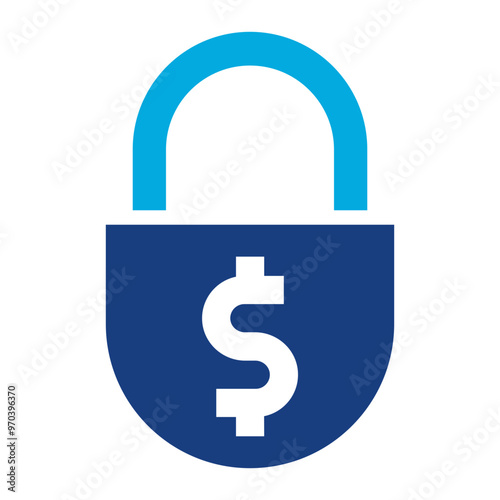 Loan Security icon vector image. Can be used for Loan.