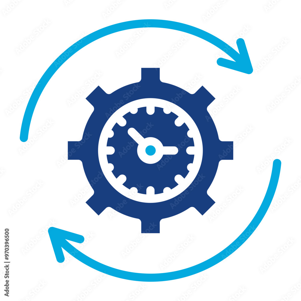 Capacity Utilization icon vector image. Can be used for Operations Management. Capacity Utilization icon vector image. Can be used for Operations Management.
