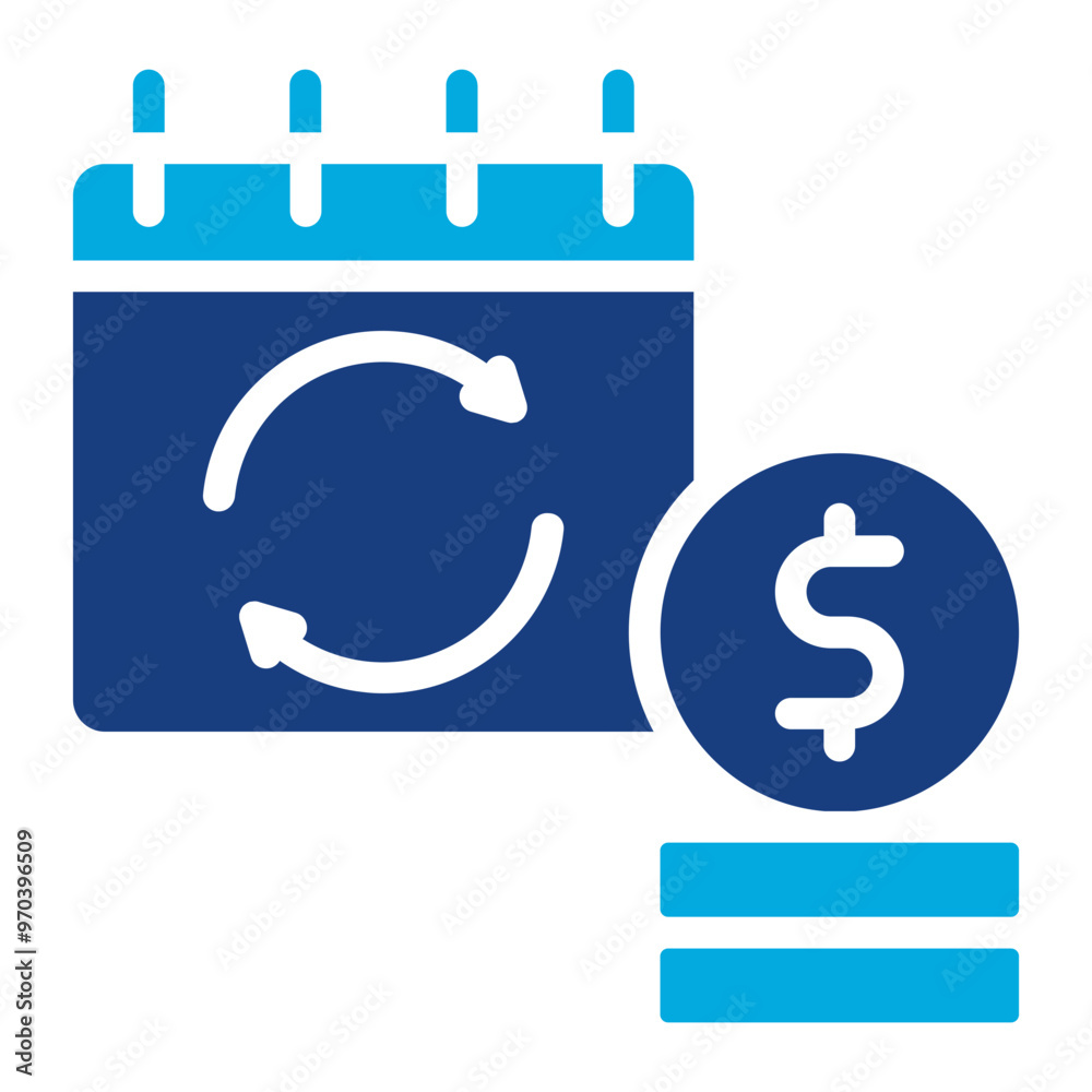 Repayment Schedule icon vector image. Can be used for Loan. Repayment Schedule icon vector image. Can be used for Loan.