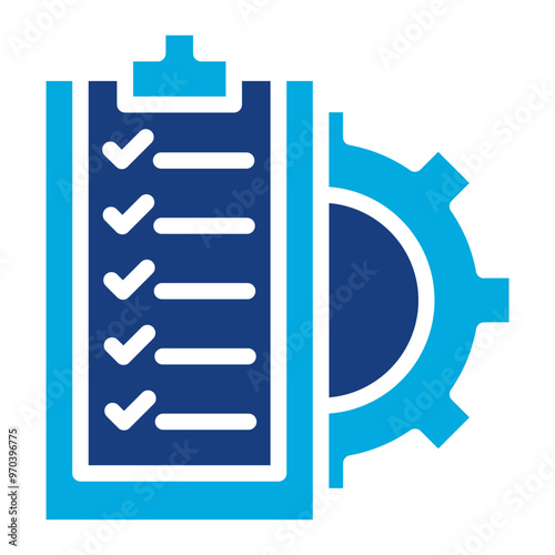 Task Scheduling icon vector image. Can be used for Operations Management.
