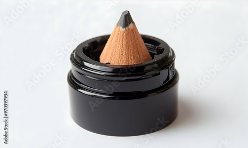 Mechanical pencil sharpener. Make pencil sharpening faster and sharpening pencils easier. isolated white background photo