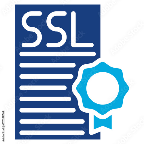 SSL Certificate icon vector image. Can be used for Safe Payment.