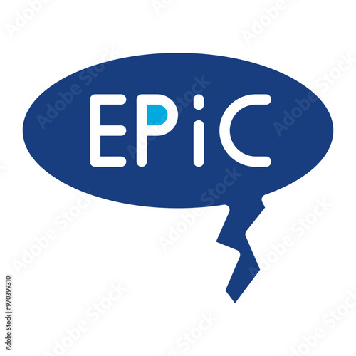 Epic icon vector image. Can be used for Movie Genres.