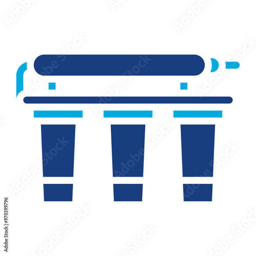 Reverse Osmosis icon vector image. Can be used for Water Treatment.